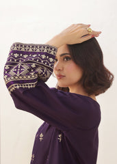 Maya - Purple-Cotton Fabric