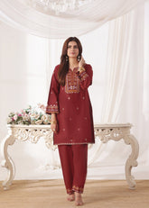 Naimal Maroon 2 Pieces