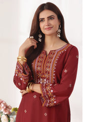 Naimal Maroon 2 Pieces