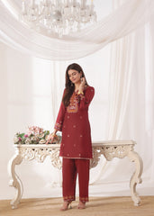 Naimal Maroon 2 Pieces