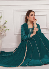 Raani-Peacock & Sea green