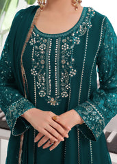 Raani-Peacock & Sea green