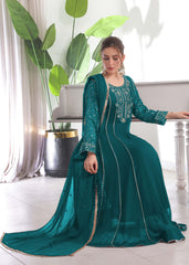 Raani-Peacock & Sea green