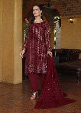 Chandni Maroon - 3 pieces