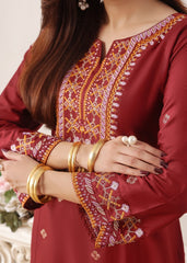 Sehar - Maroon - 2 pieces - Cotton