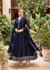Kashish - Navy Blue