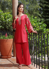 Gul e Rana - Red - 2 pieces - Cotton
