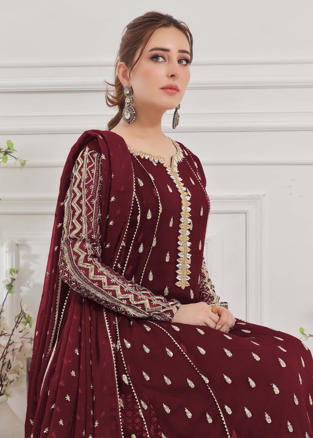 Bahaar - Maroon