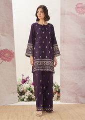 Maya - Purple-Cotton Fabric