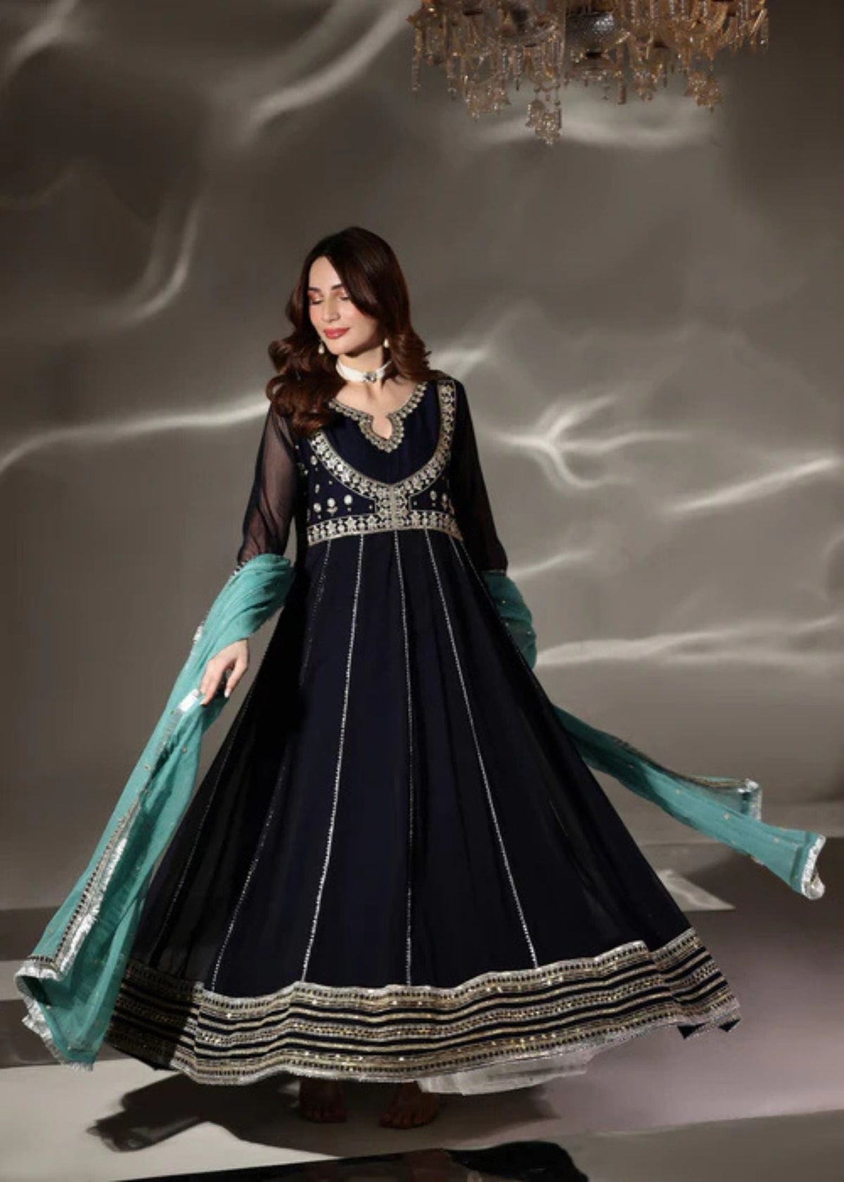 Hooriya Navy Blue
