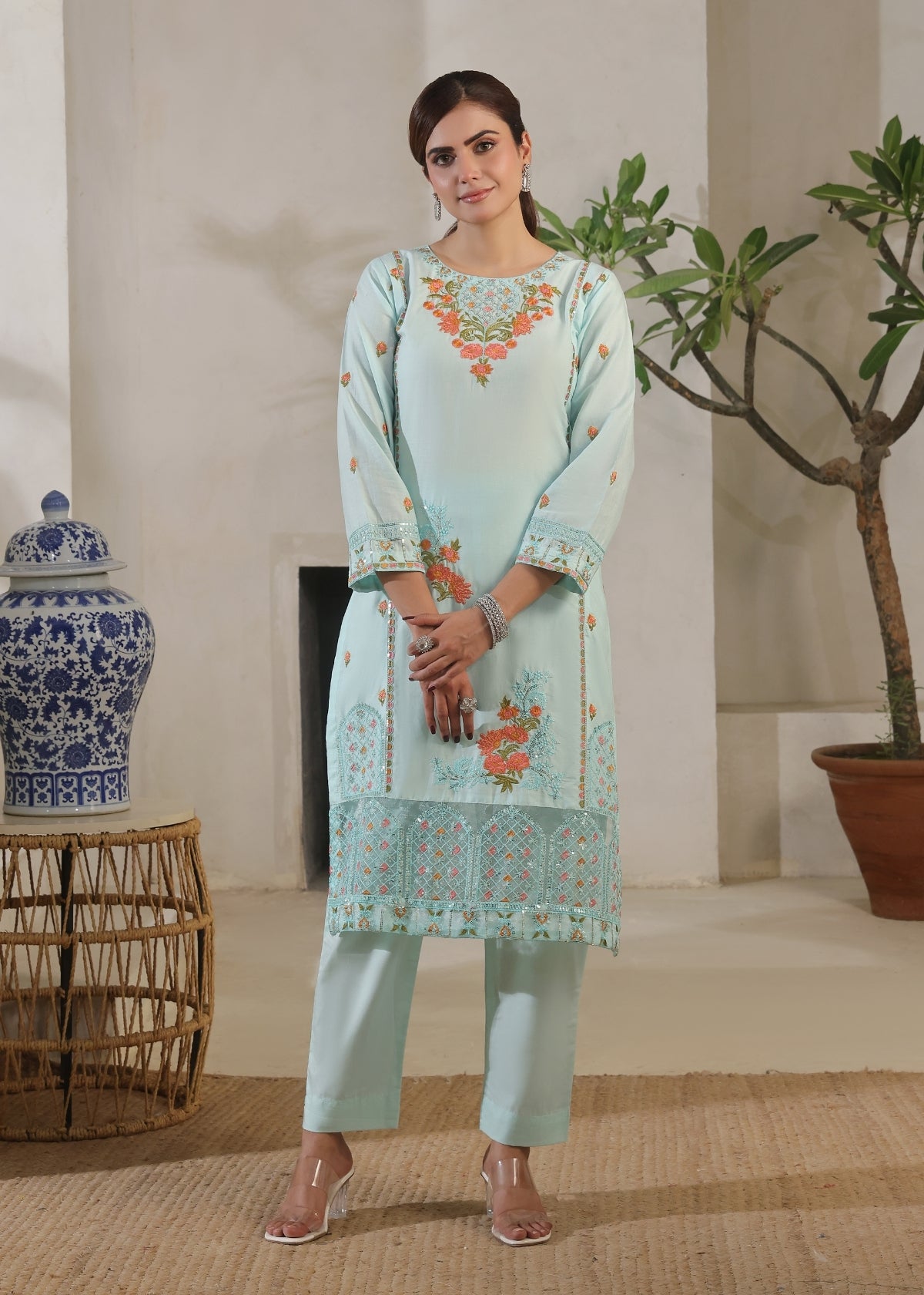 Rayha Ice Blue 2 Pieces