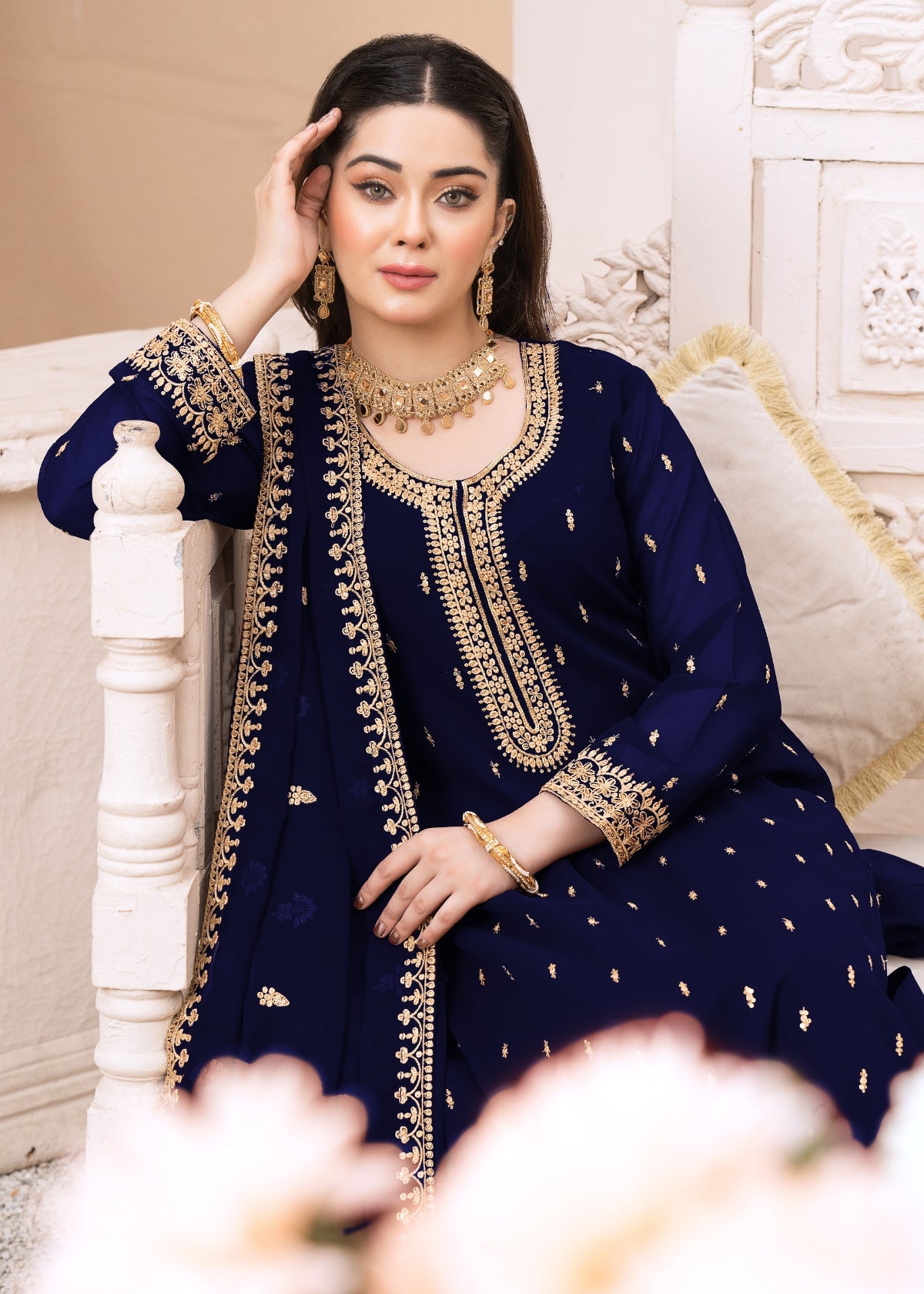 Ada - Navy Blue