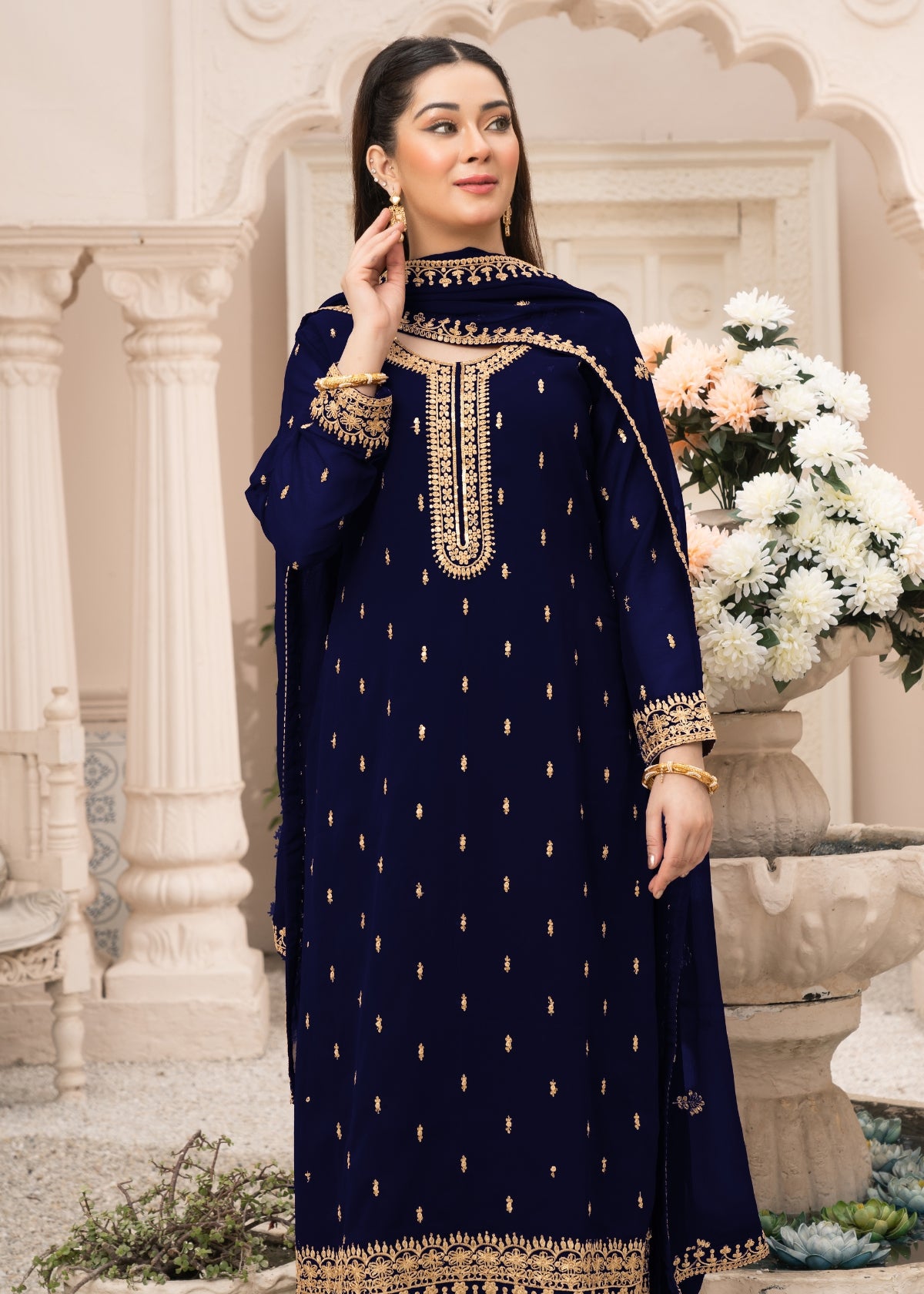 Ada - Navy Blue