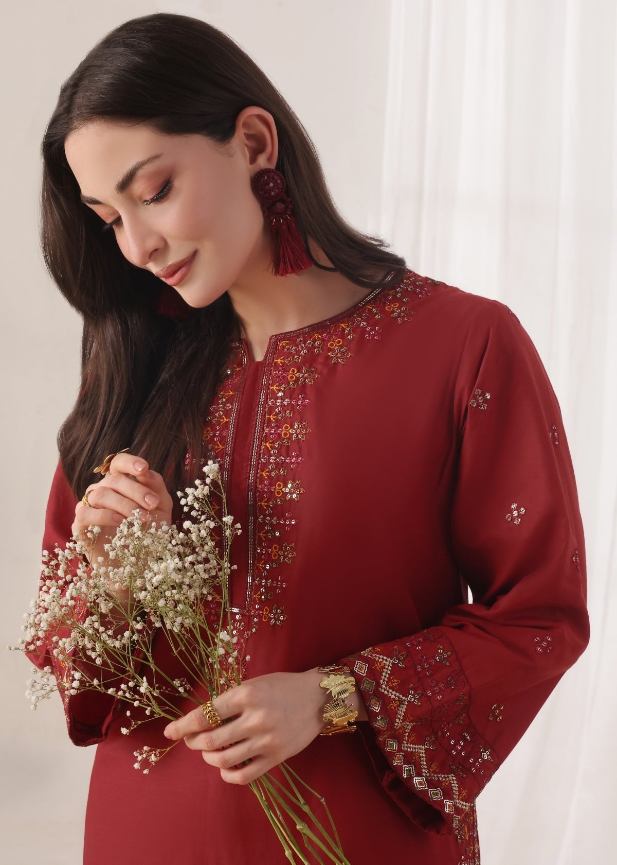 Sehar - Maroon - 2 pieces - Cotton