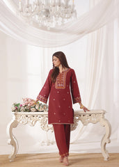 Naimal Maroon 2 Pieces