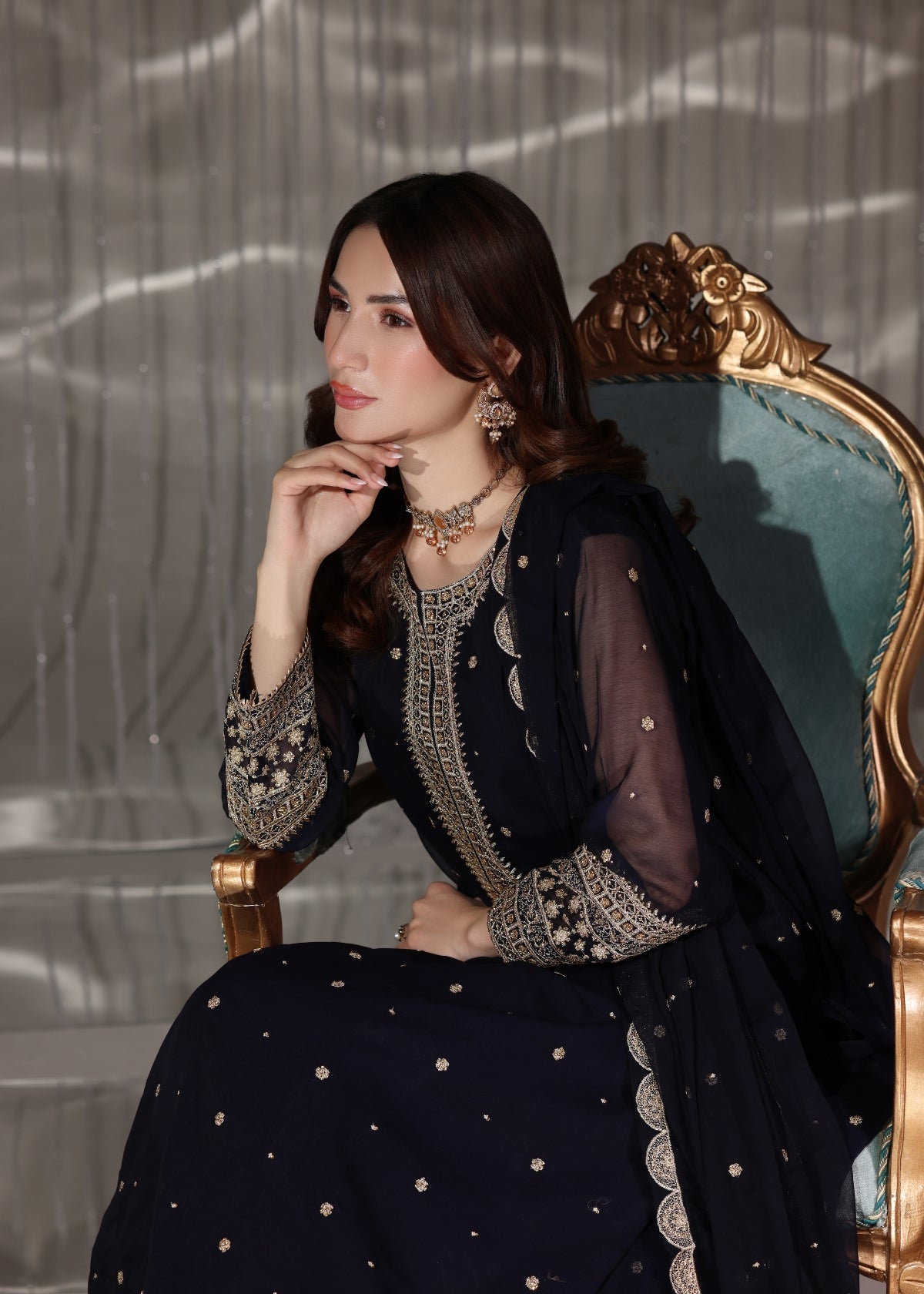 Nazakat Navy Blue