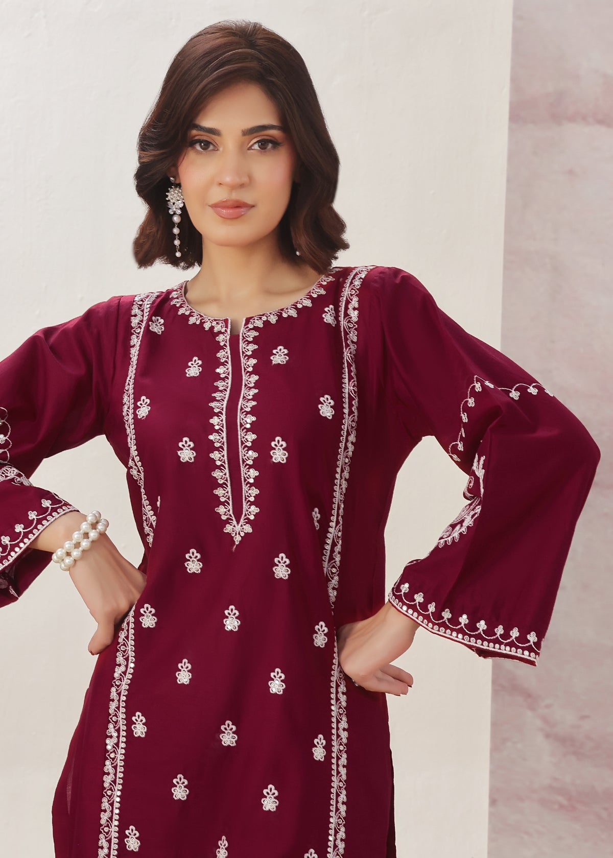 Daisy Maroon 2 pieces