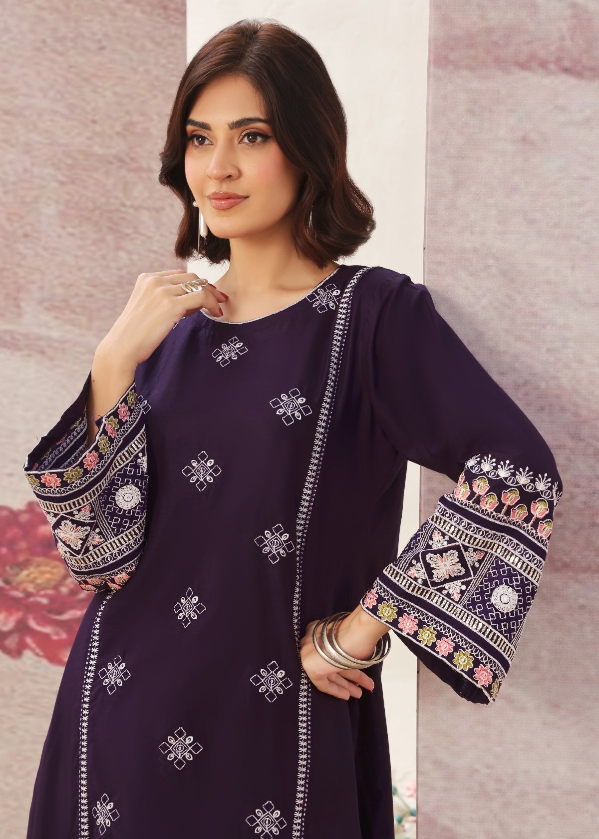 Ainoor Dark Purple 2 Pieces