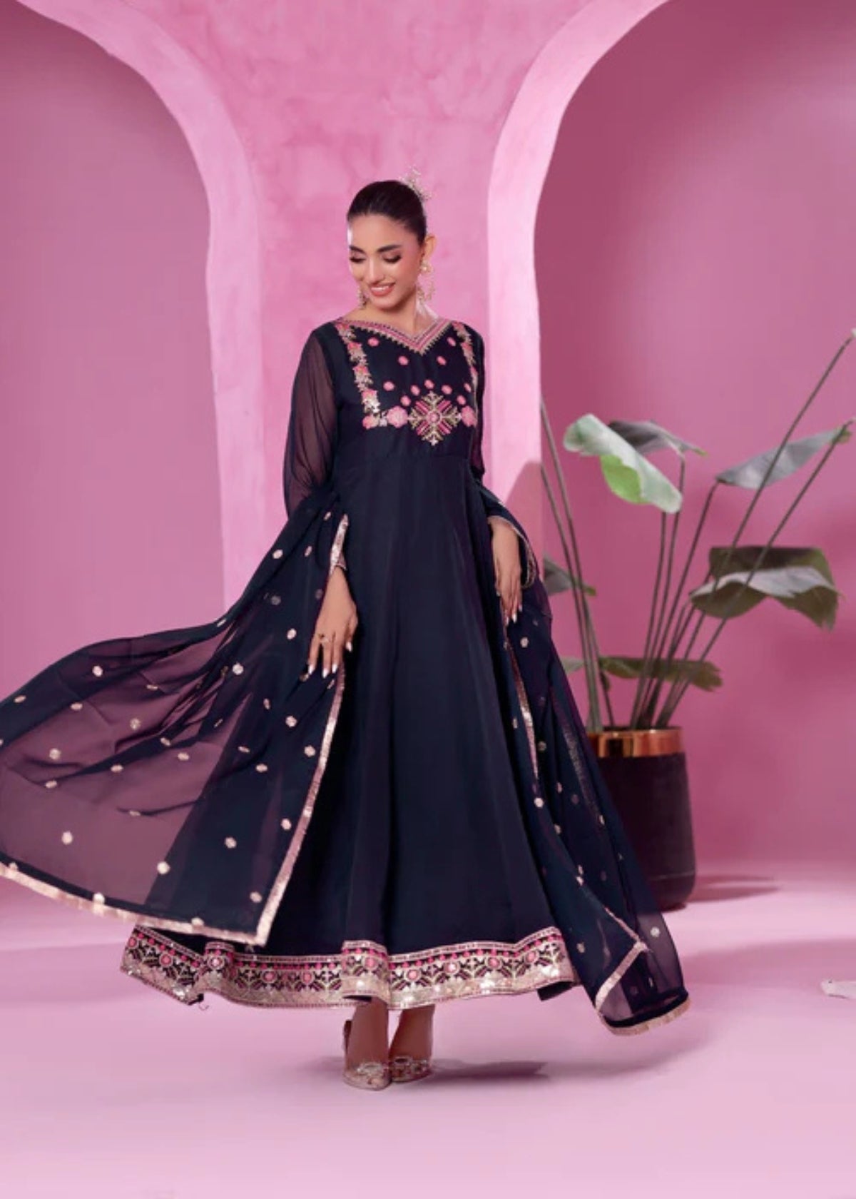 Zeenat Dark Blue