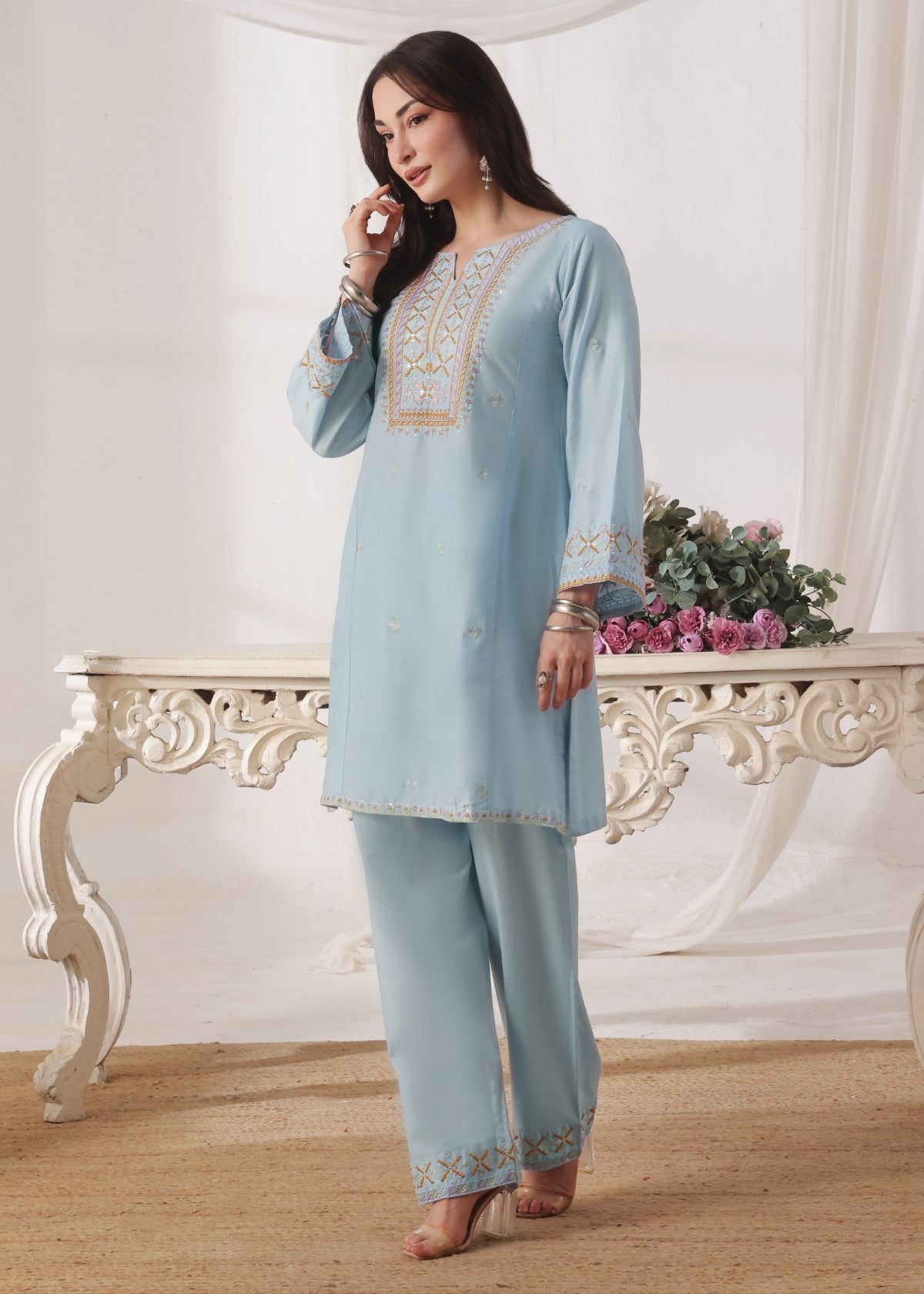 Naimal ice Blue 2 Pieces