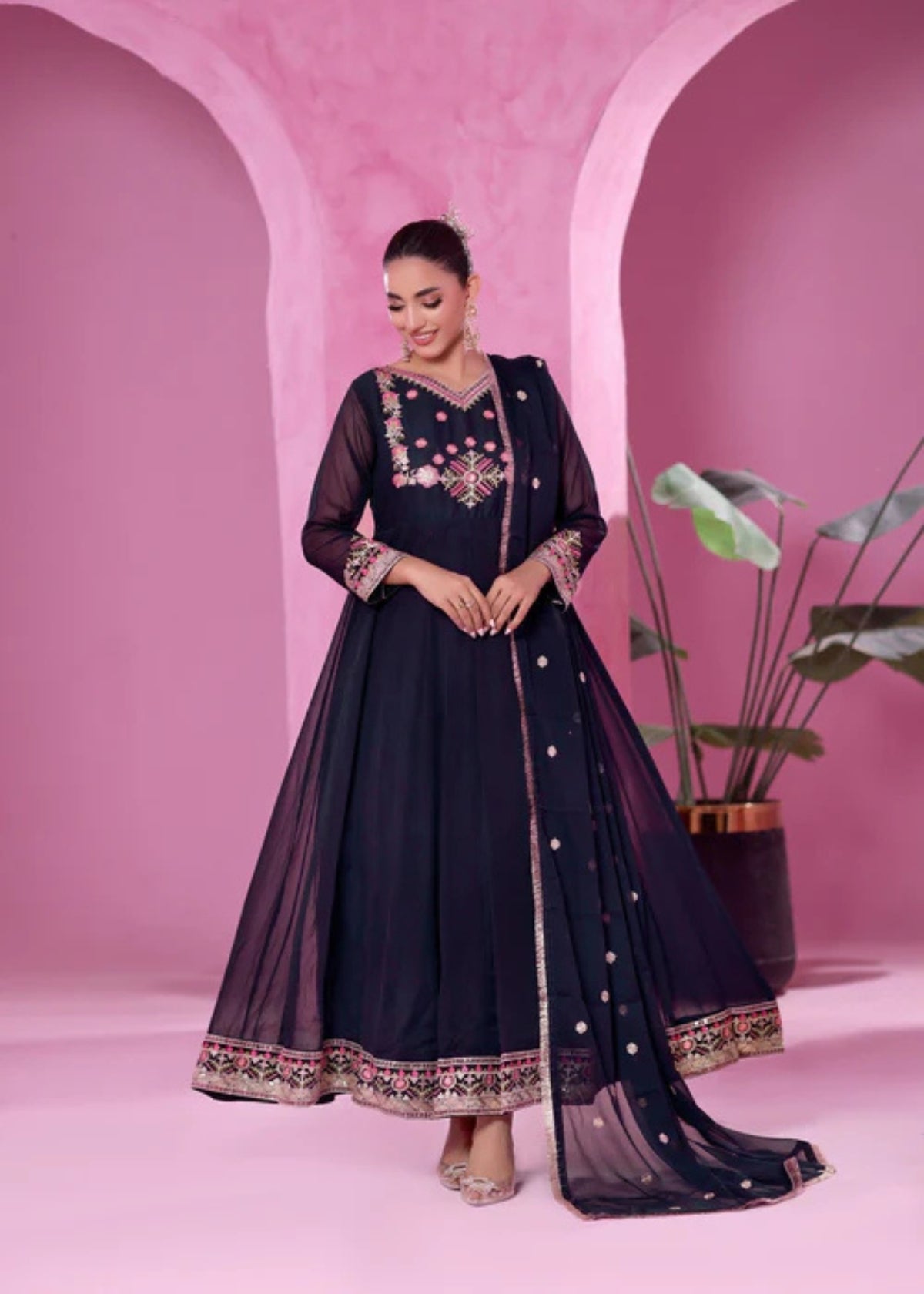 Zeenat Dark Blue