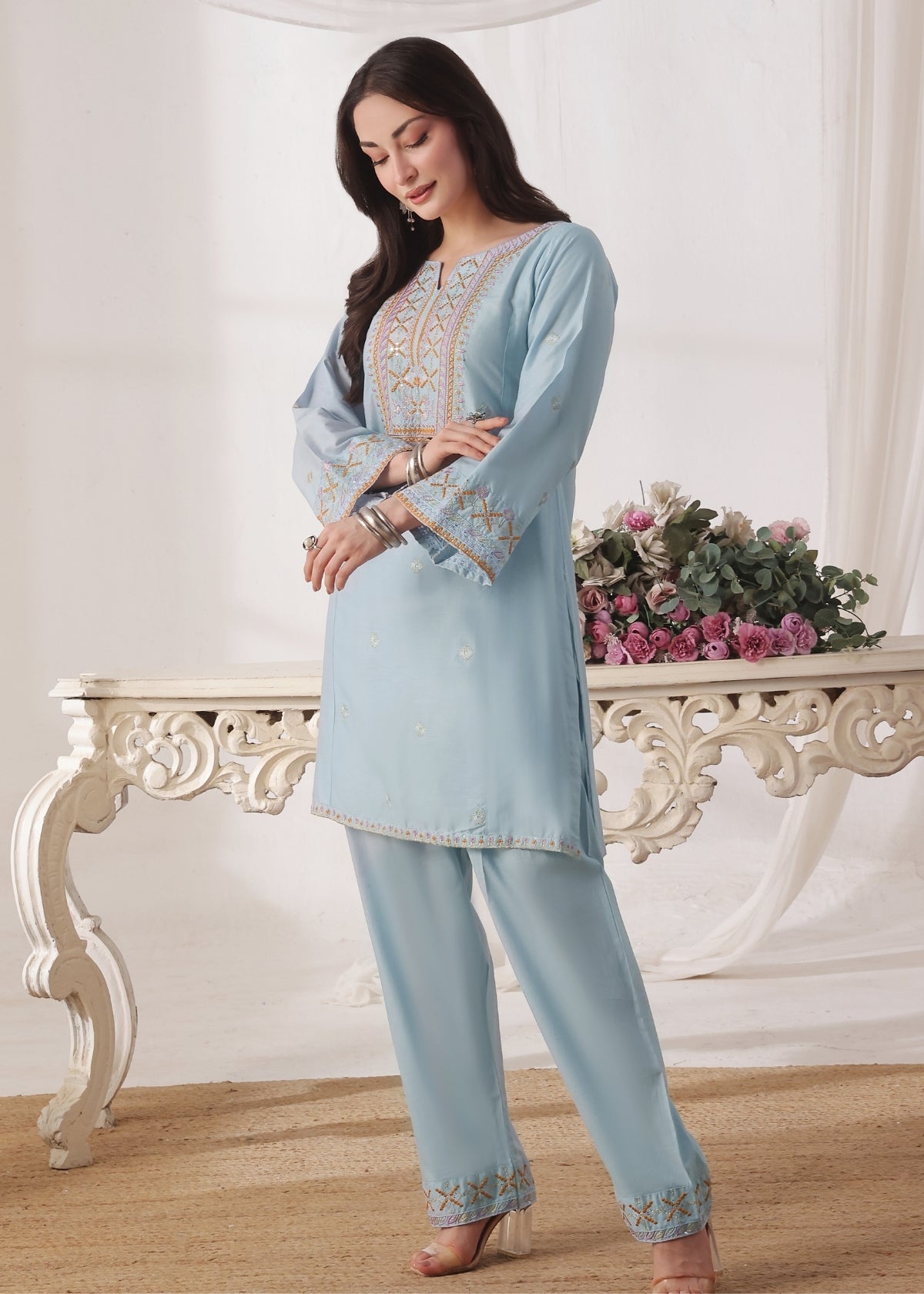Naimal ice Blue 2 Pieces