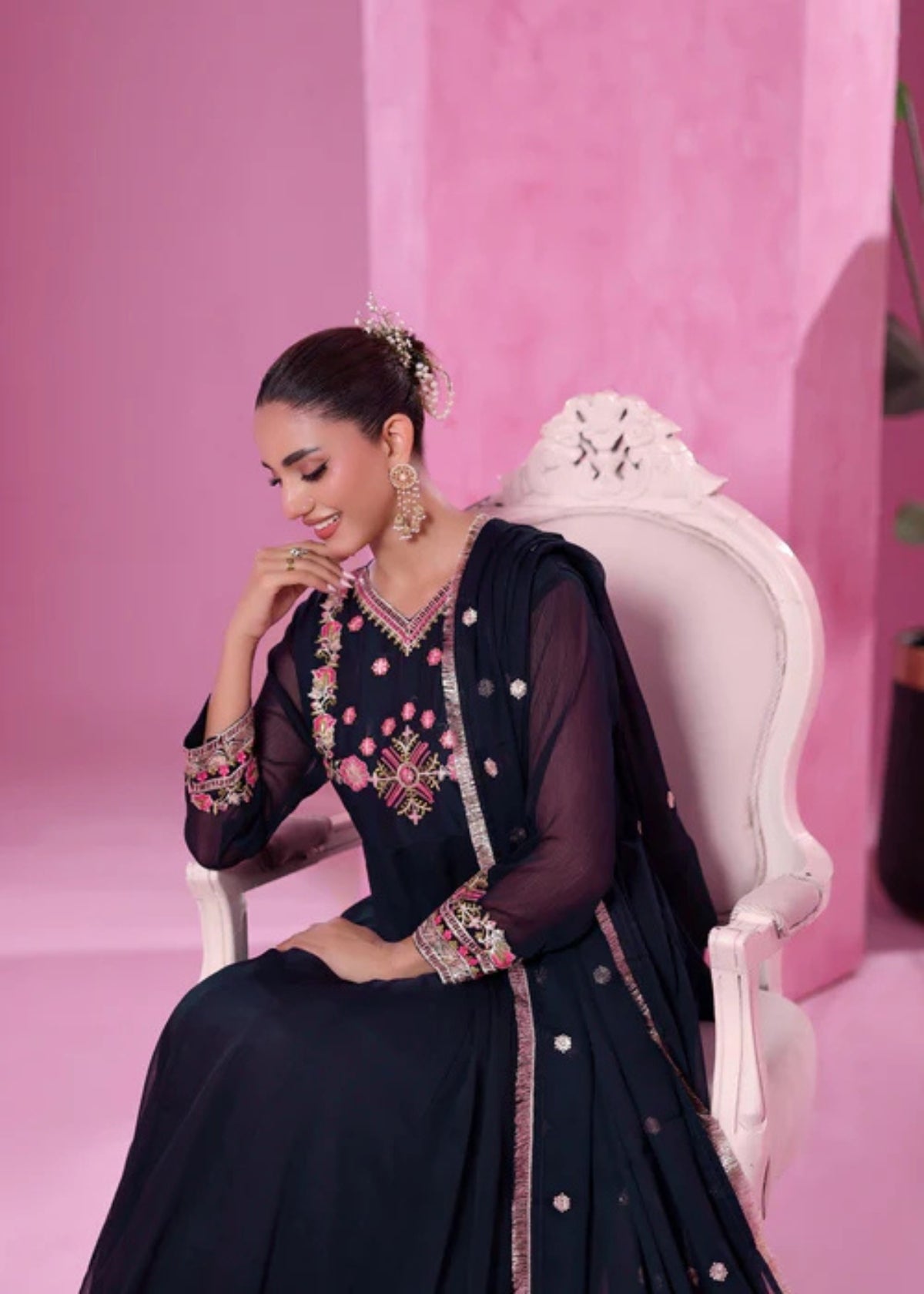 Zeenat Dark Blue