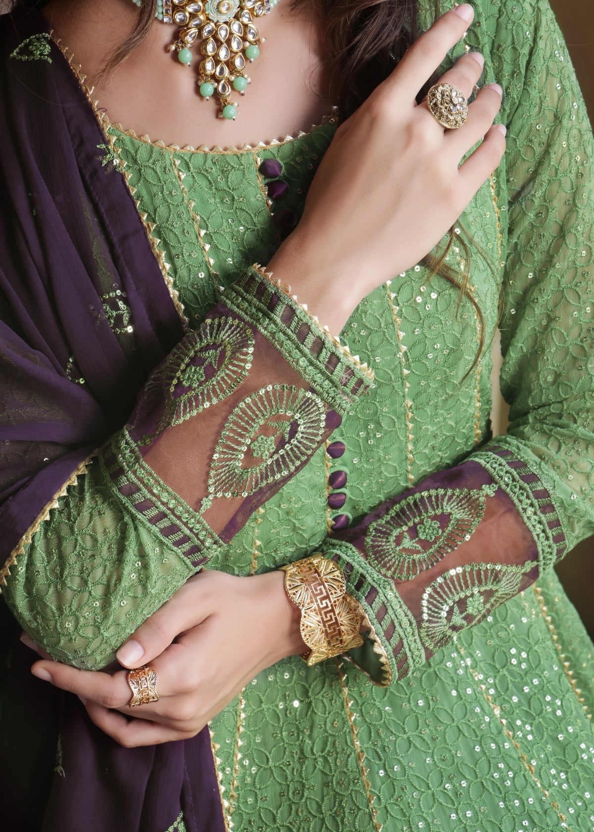 Raqs - Pistachio Green - 3 Pieces