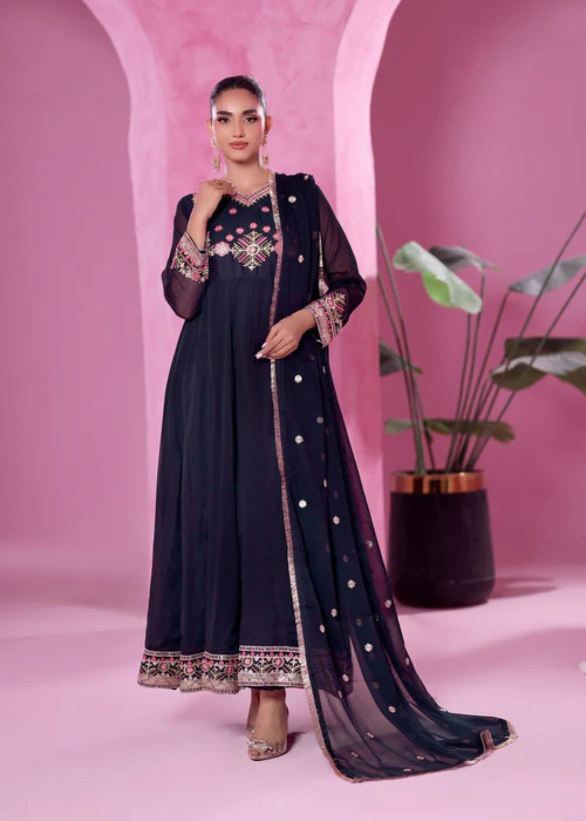 Zeenat Dark Blue