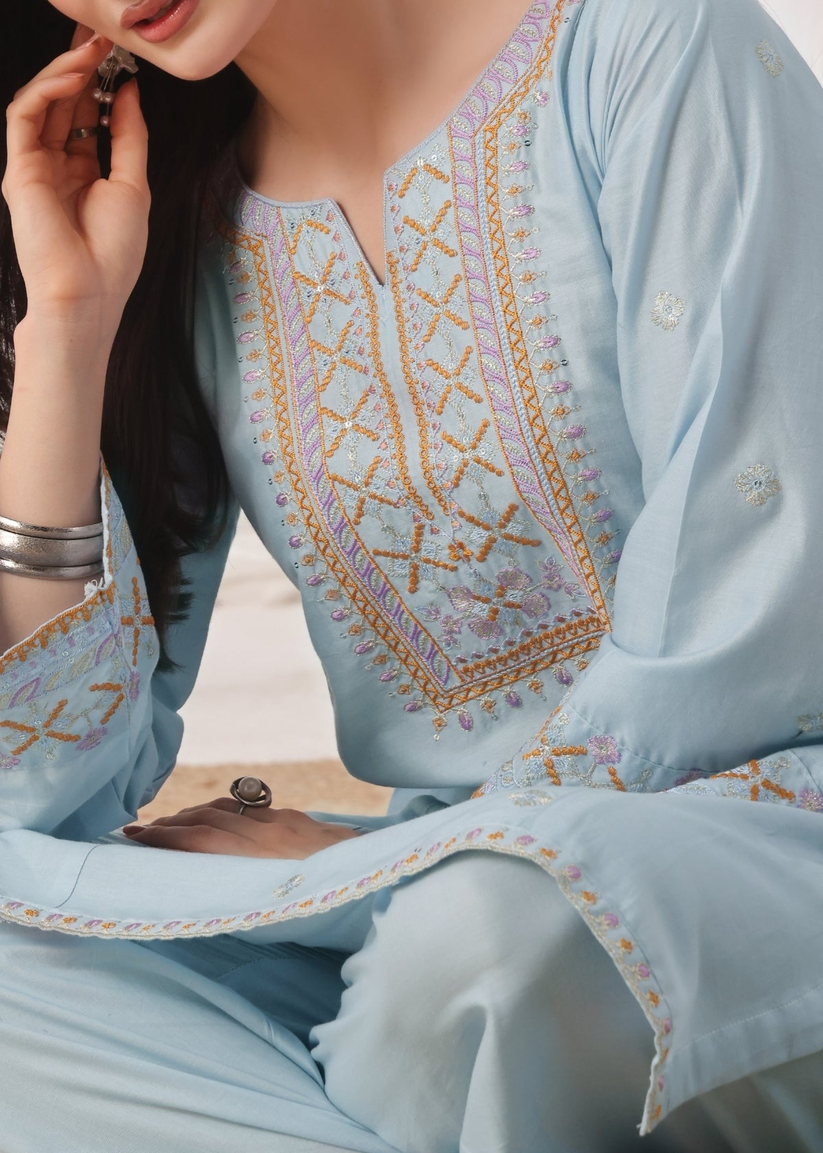 Naimal ice Blue 2 Pieces