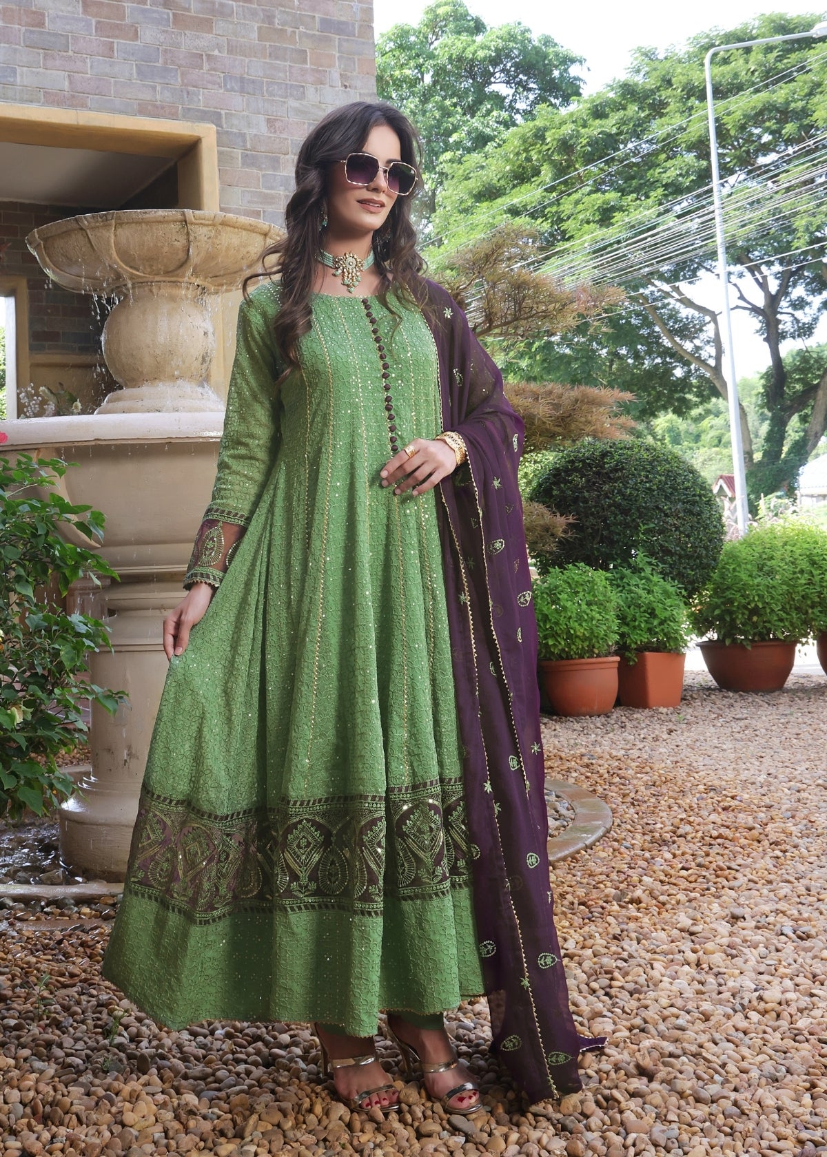Raqs - Pistachio Green - 3 Pieces
