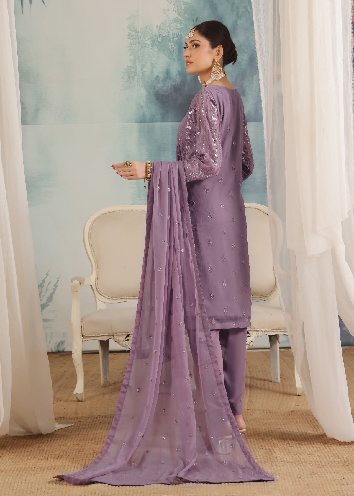 Chandni Purple - 3 pieces