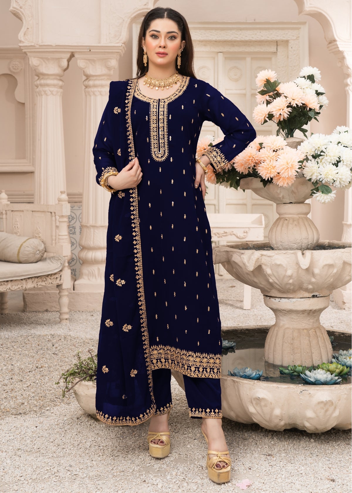 Ada - Navy Blue