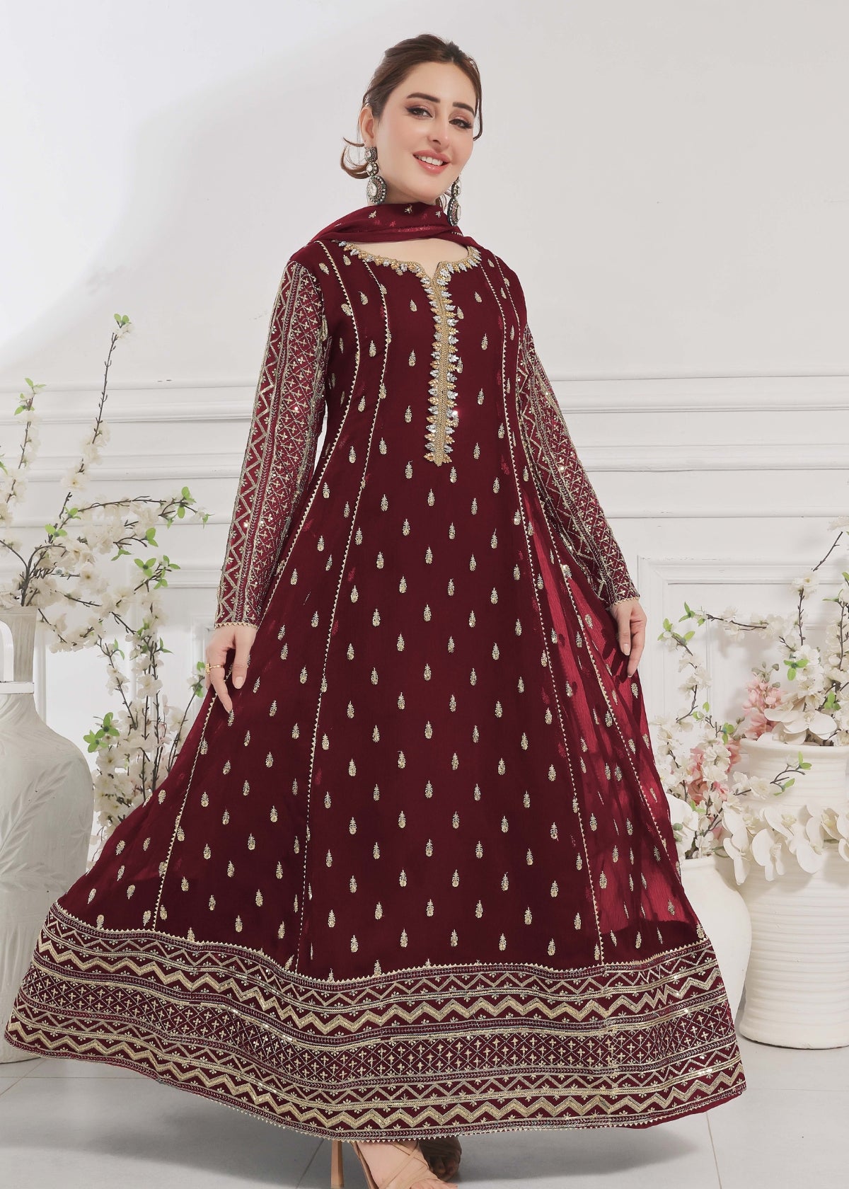 Bahaar - Maroon
